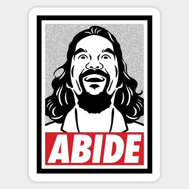 Obey the Giant Lebowski Sticker by DCLawrenceUK